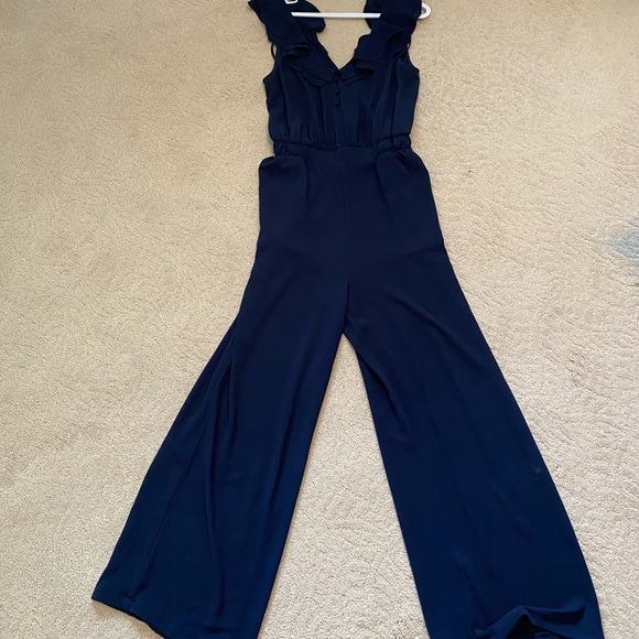 Reitmans navy blue sleeveless jumpsuit - Picture 3 of 5